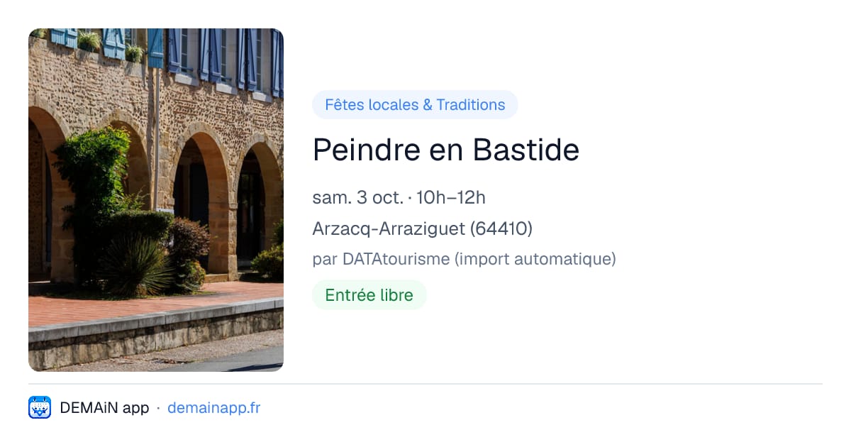 Peindre en Bastide — Arzacq-Arraziguet