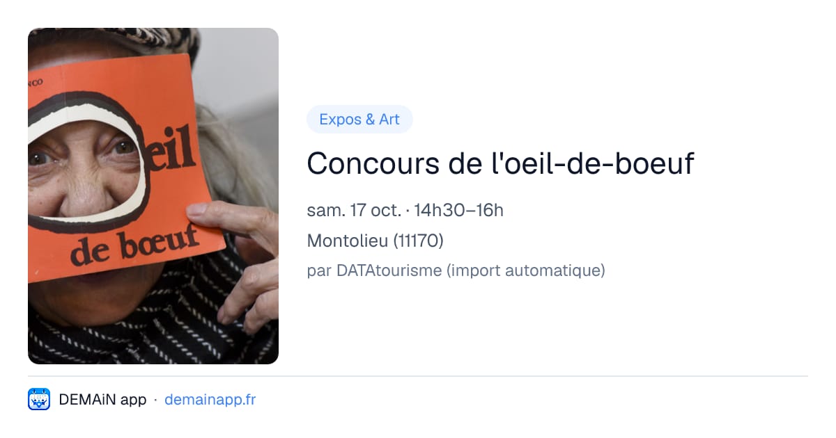 Concours de l'oeil-de-boeuf — Montolieu