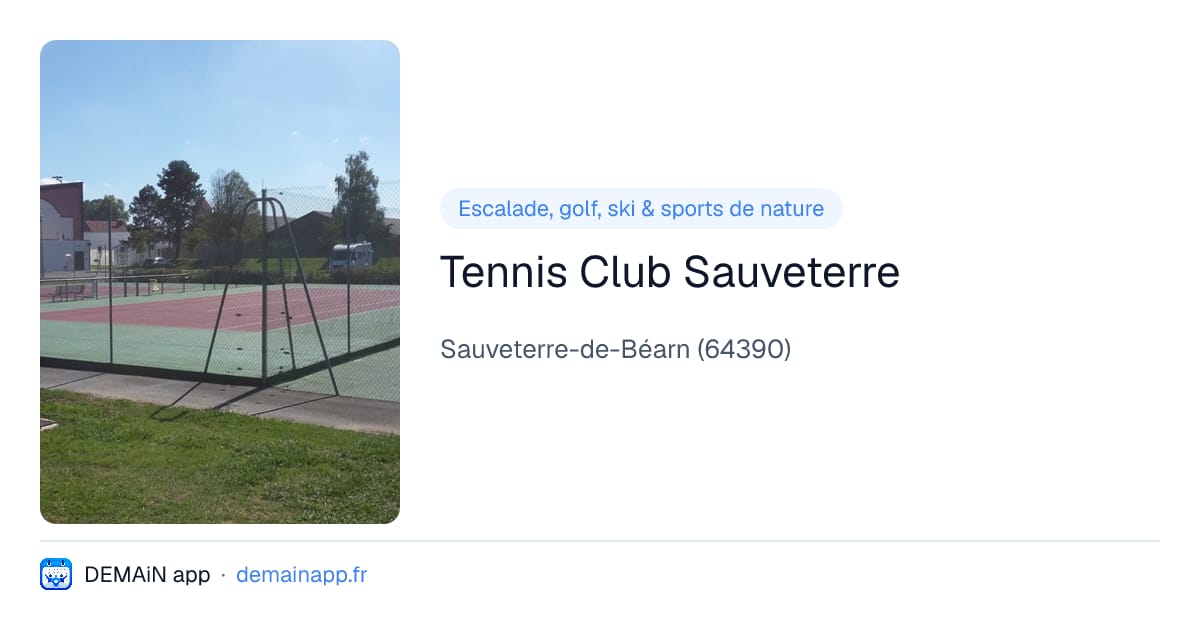 Tennis Club Sauveterre — Sauveterre-de-Béarn