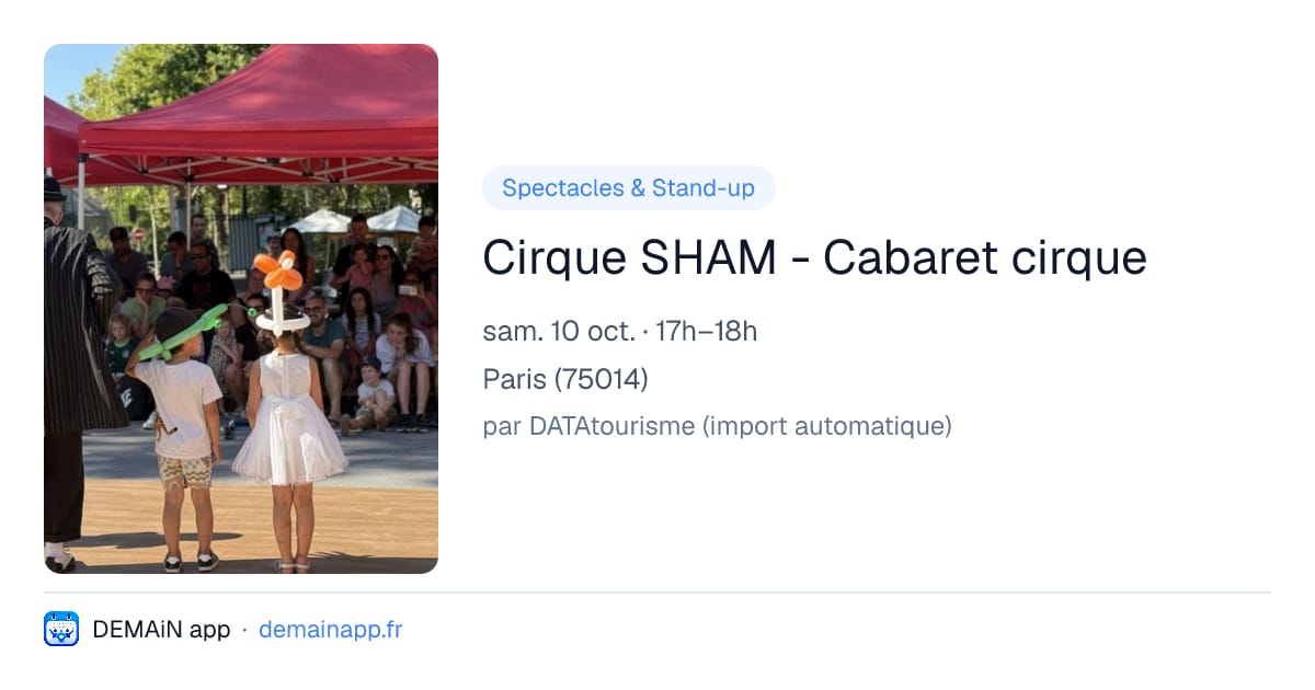Cirque SHAM - Cabaret cirque — Paris