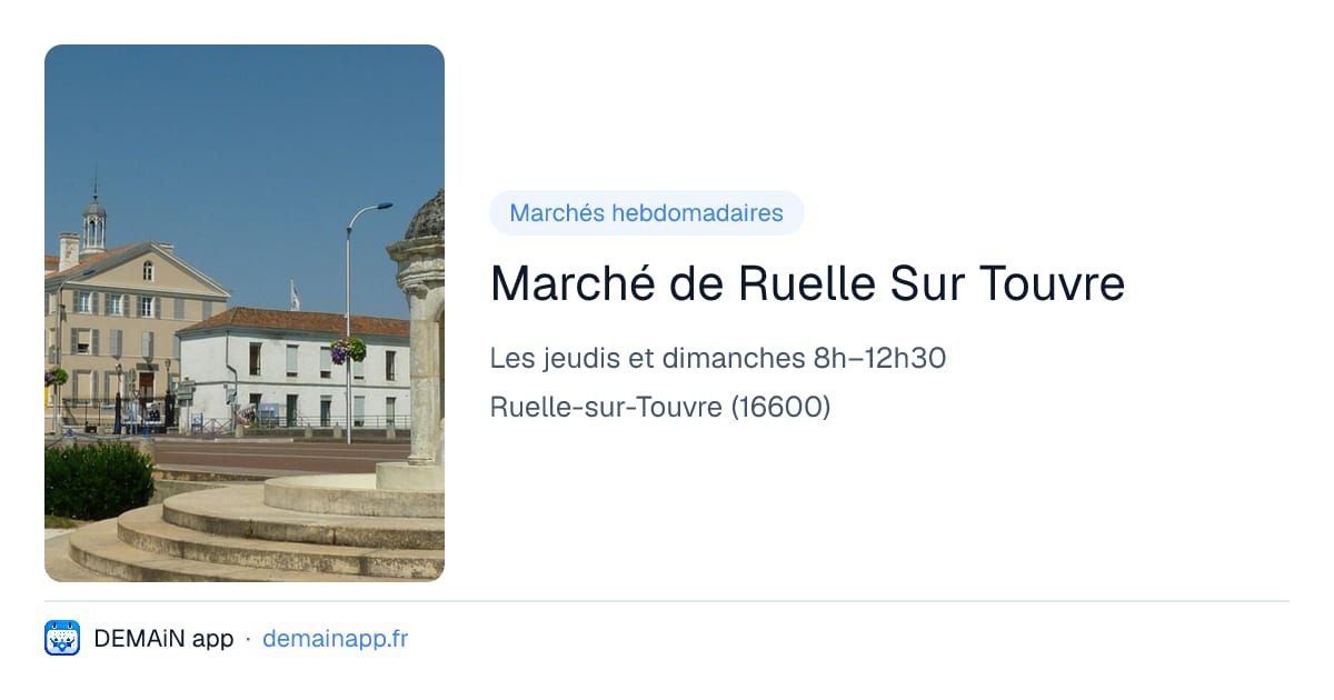 Marché de Ruelle Sur Touvre — Ruelle-sur-Touvre
