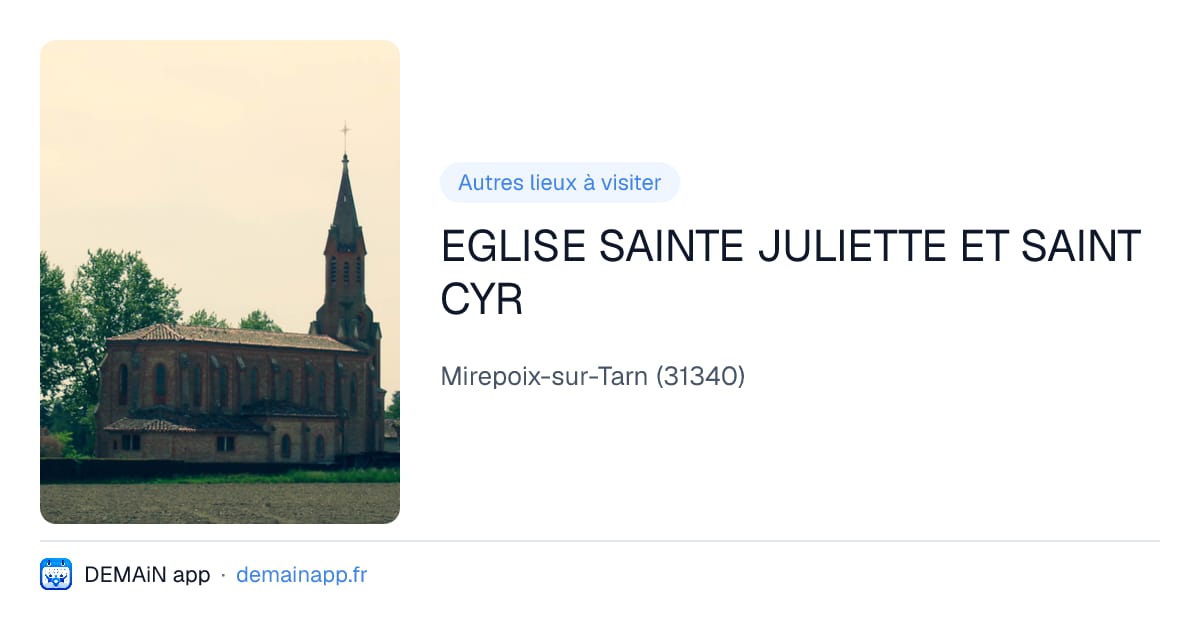 EGLISE SAINTE JULIETTE ET SAINT CYR — Mirepoix-sur-Tarn