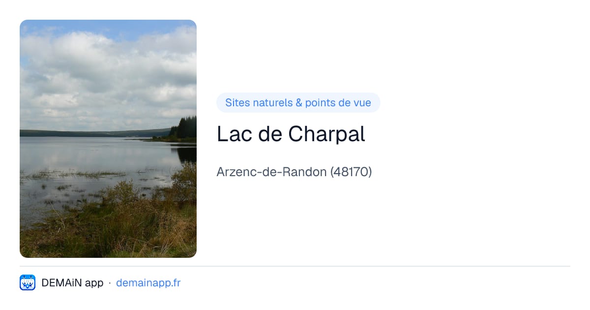 Lac de Charpal — Arzenc-de-Randon