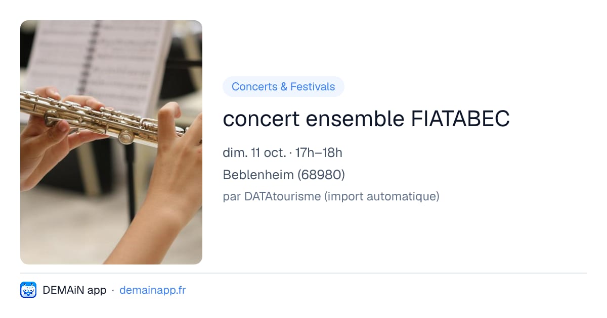 concert ensemble FIATABEC — Beblenheim
