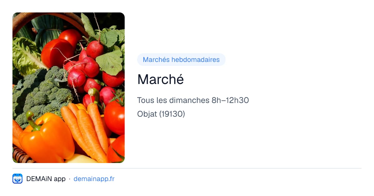 Marché — Objat