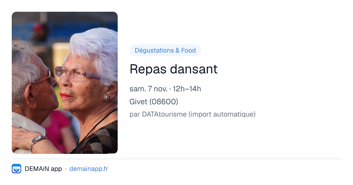 Repas dansant — Givet