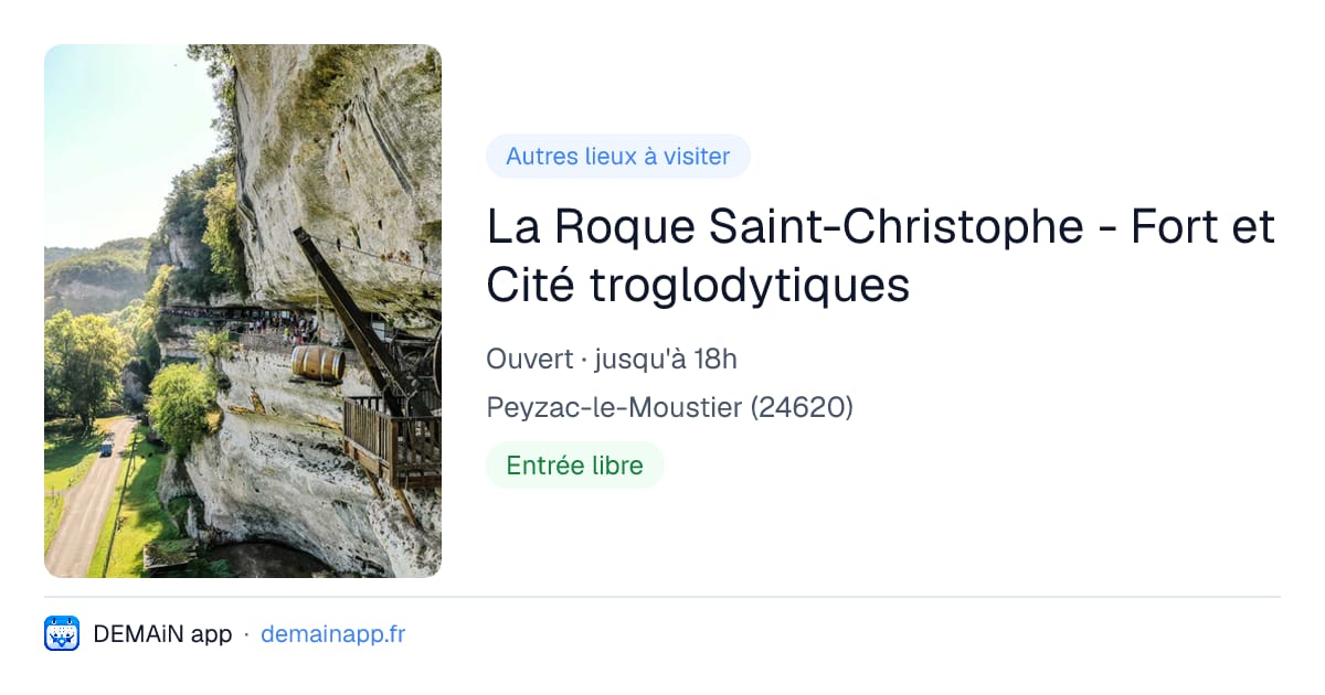 La Roque Saint-Christophe - Fort et Cité troglodytiques — Peyzac-le-Moustier