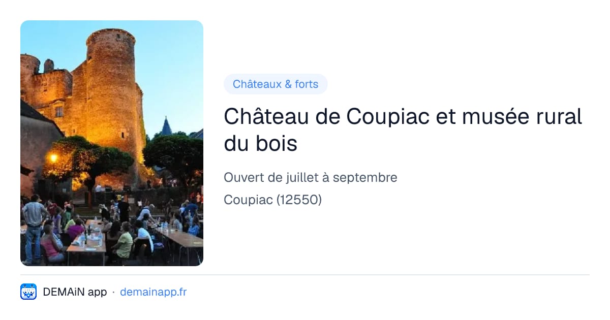 Château de Coupiac et musée rural du bois — Coupiac