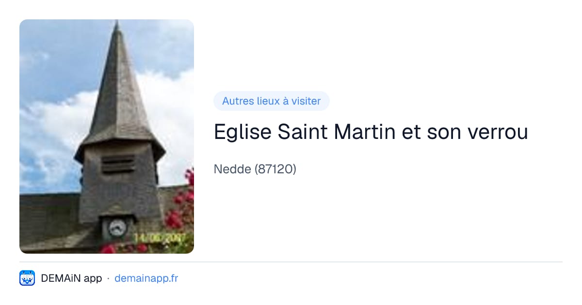 Eglise Saint Martin et son verrou — Nedde