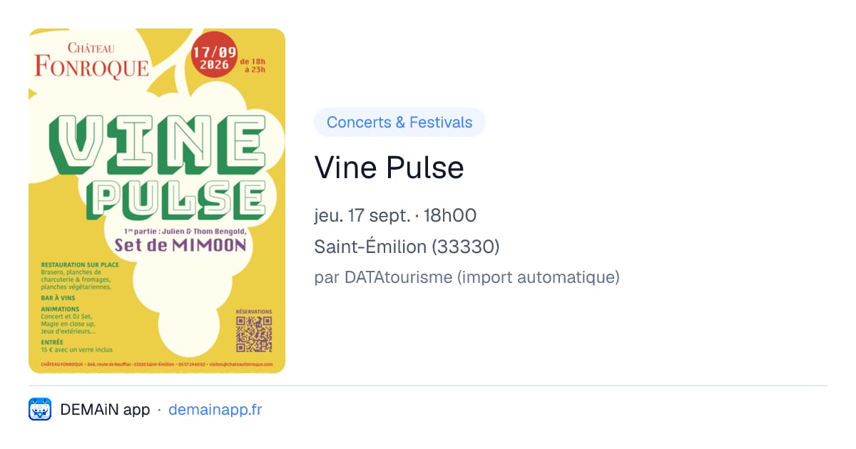 Vine Pulse — Saint-Émilion