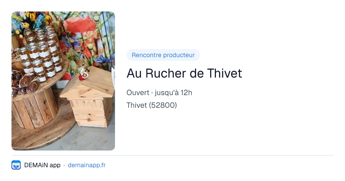Au Rucher de Thivet — Thivet