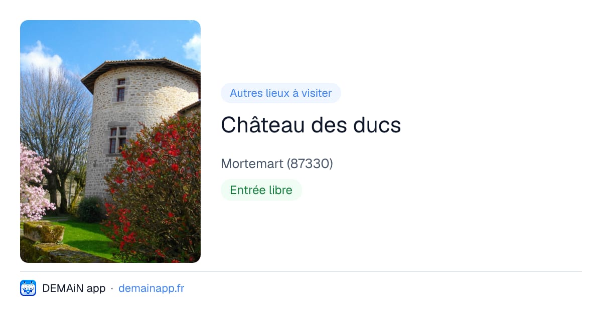 Château des ducs — Mortemart