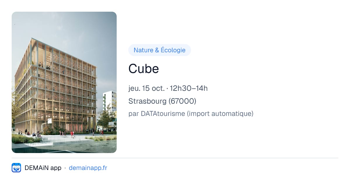 Cube — Strasbourg