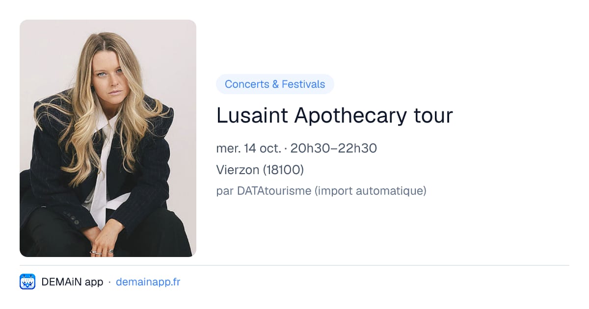 Lusaint Apothecary tour — Vierzon