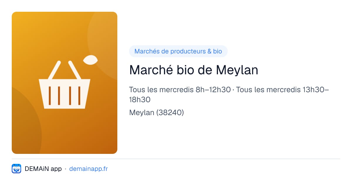 Marché bio de Meylan — Meylan
