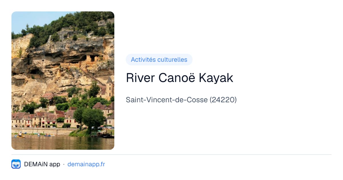 River Canoë Kayak — Saint-Vincent-de-Cosse