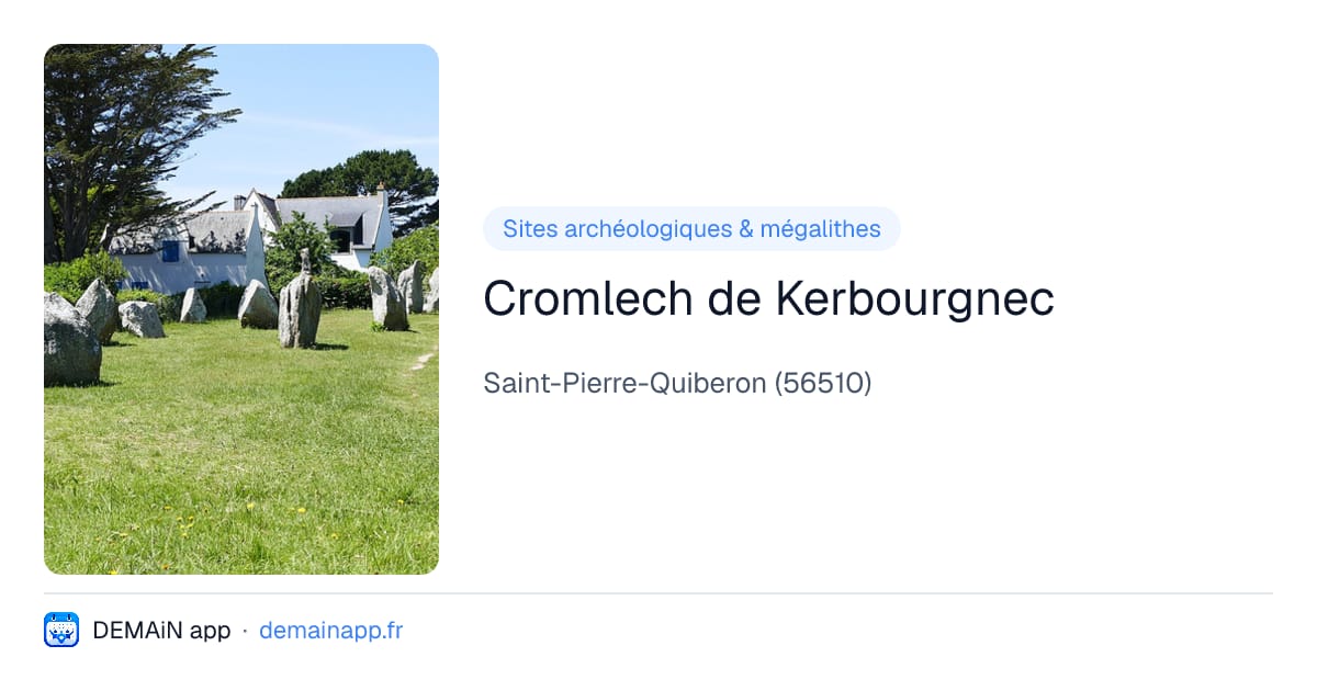 Cromlech de Kerbourgnec — Saint-Pierre-Quiberon
