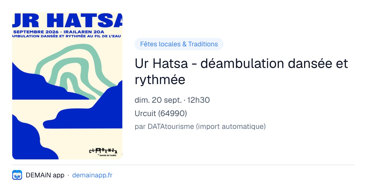Ur Hatsa - déambulation dansée et rythmée — Urcuit
