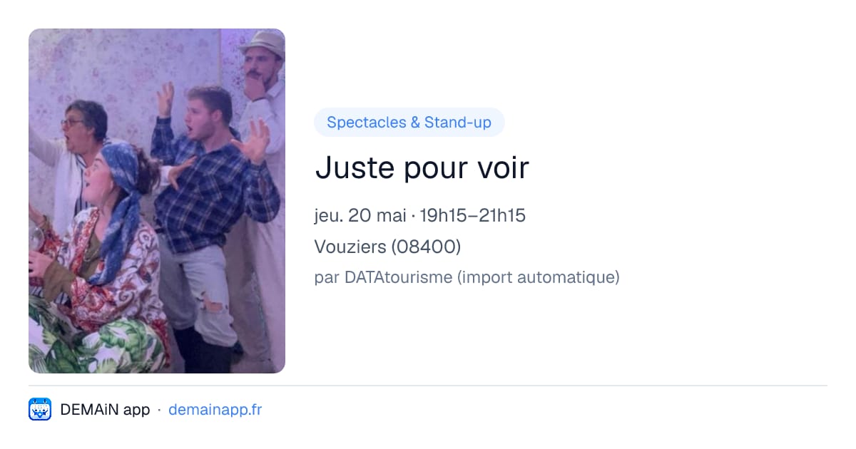 Juste pour voir — Vouziers