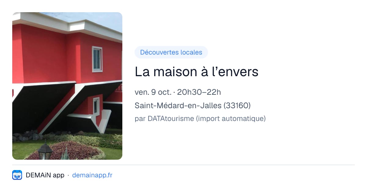 La maison à l’envers — Saint-Médard-en-Jalles