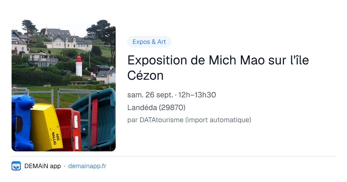 Exposition de Mich Mao sur l'île Cézon — Landéda