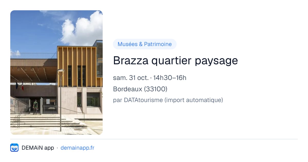 Brazza quartier paysage — Bordeaux