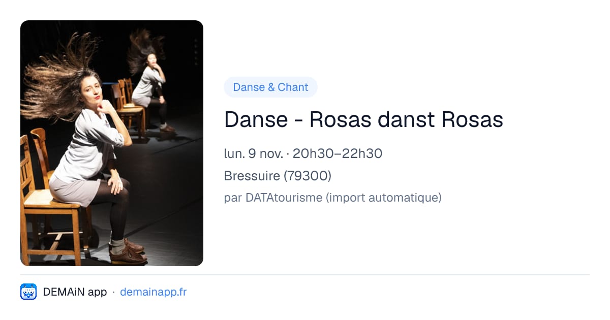 Danse - Rosas danst Rosas — Bressuire