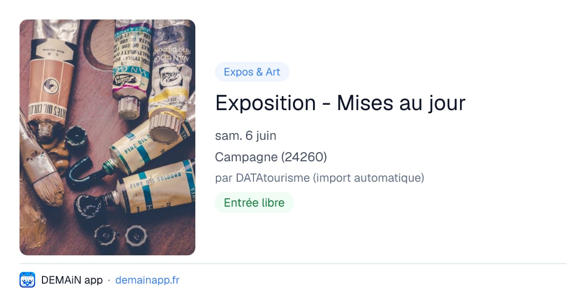 Exposition - Mises au jour — Campagne