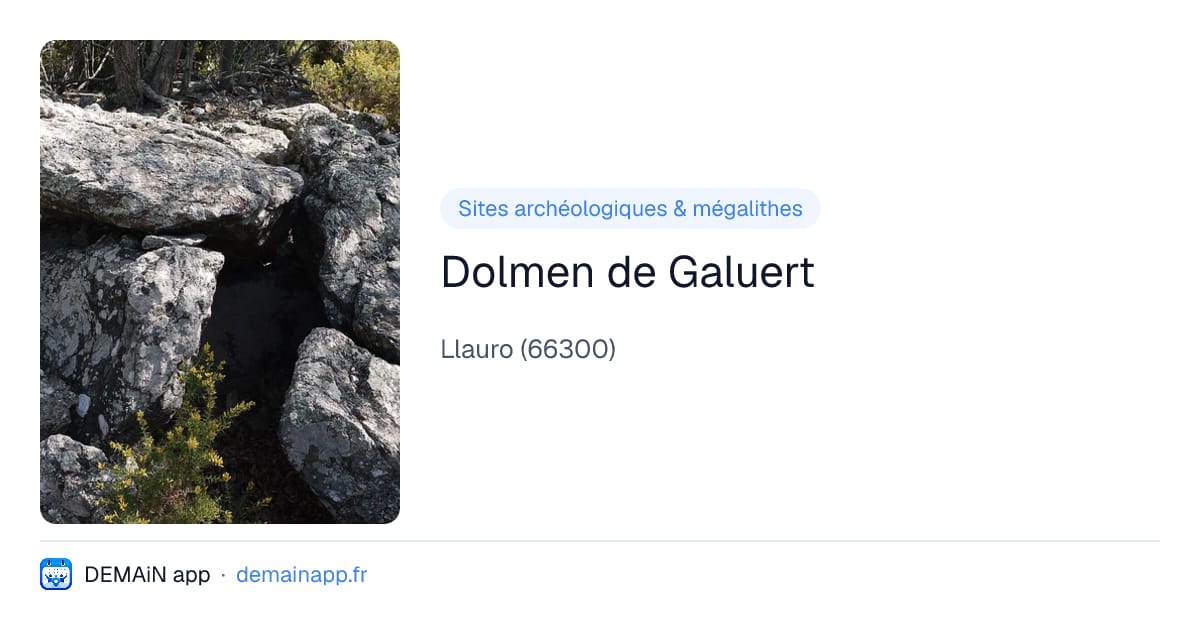Dolmen de Galuert — Llauro