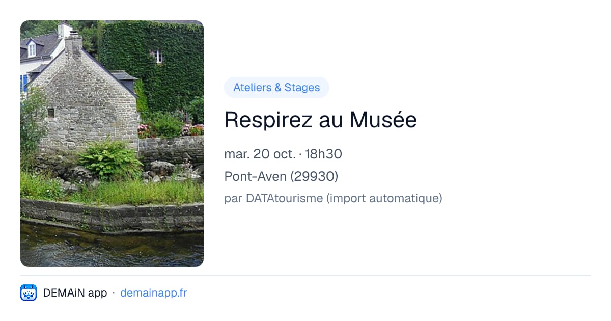 Respirez au Musée — Pont-Aven