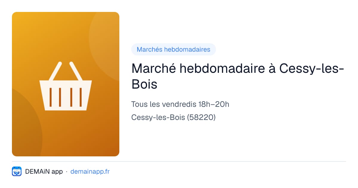Marché hebdomadaire à Cessy-les-Bois — Cessy-les-Bois