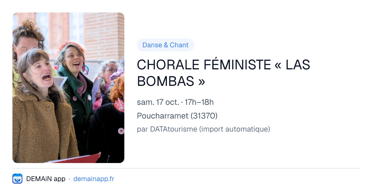 CHORALE FÉMINISTE « LAS BOMBAS » — Poucharramet