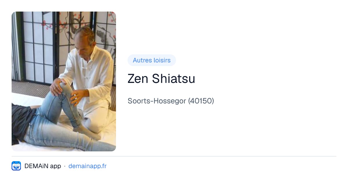 Zen Shiatsu — Soorts-Hossegor