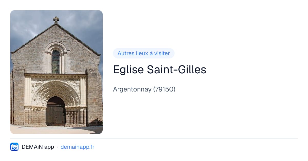 Eglise Saint-Gilles — Argentonnay