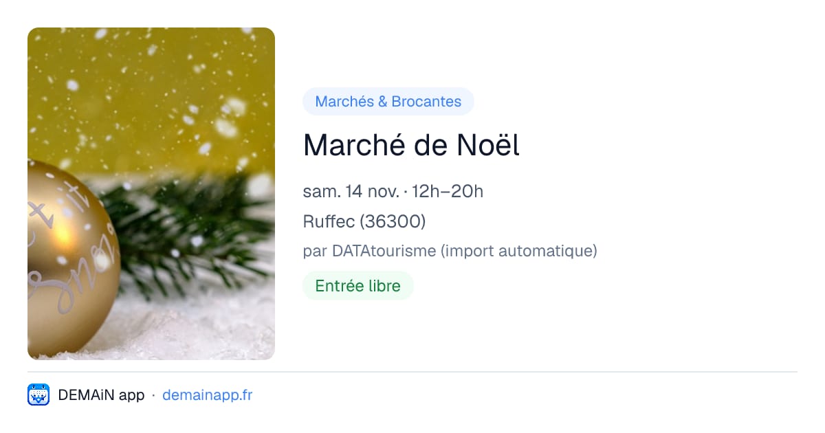 Marché de Noël — Ruffec