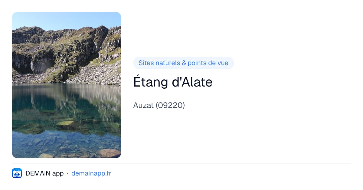 Étang d'Alate — Auzat