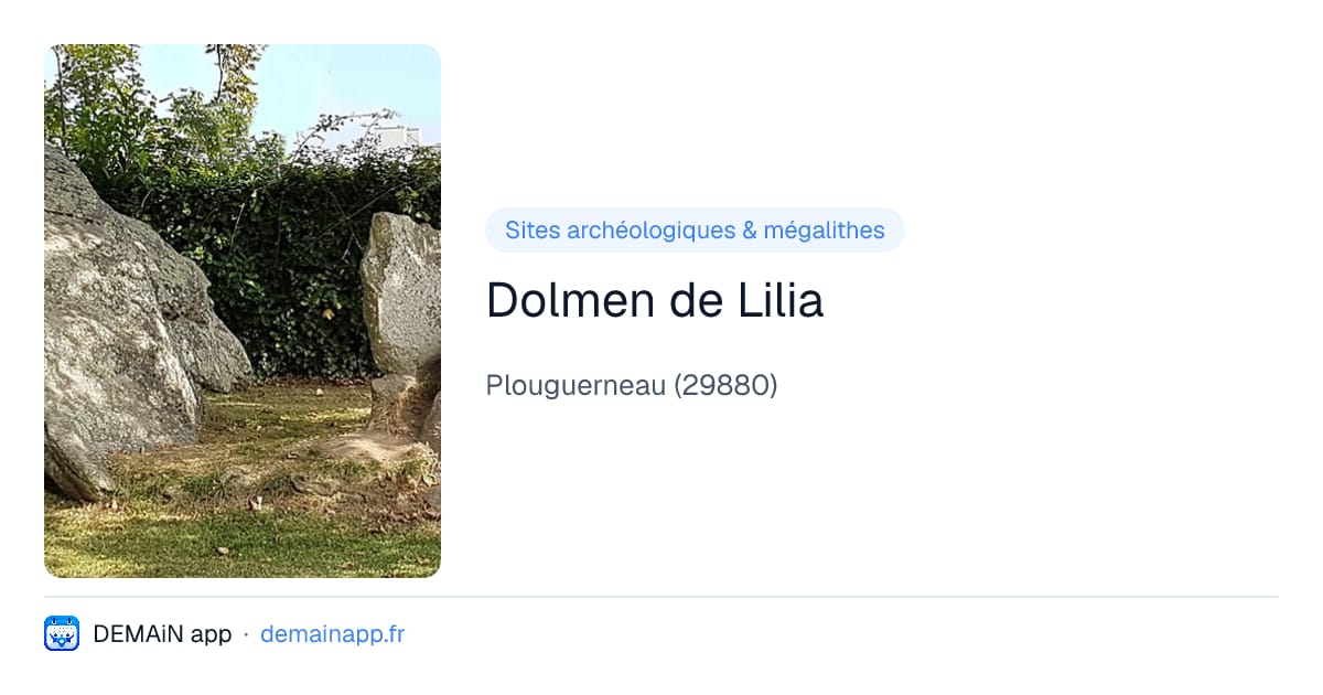 Dolmen de Lilia — Plouguerneau