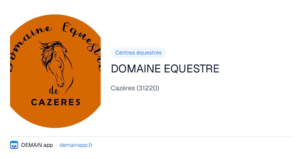 DOMAINE EQUESTRE — Cazères