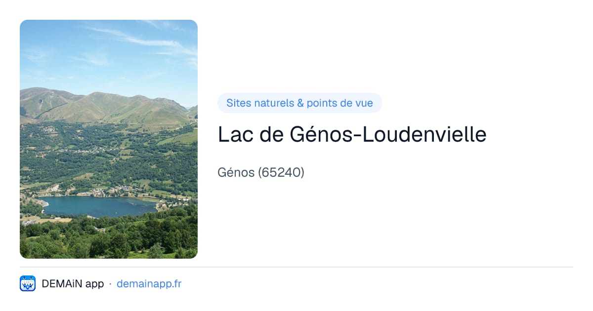Lac de Génos-Loudenvielle — Génos