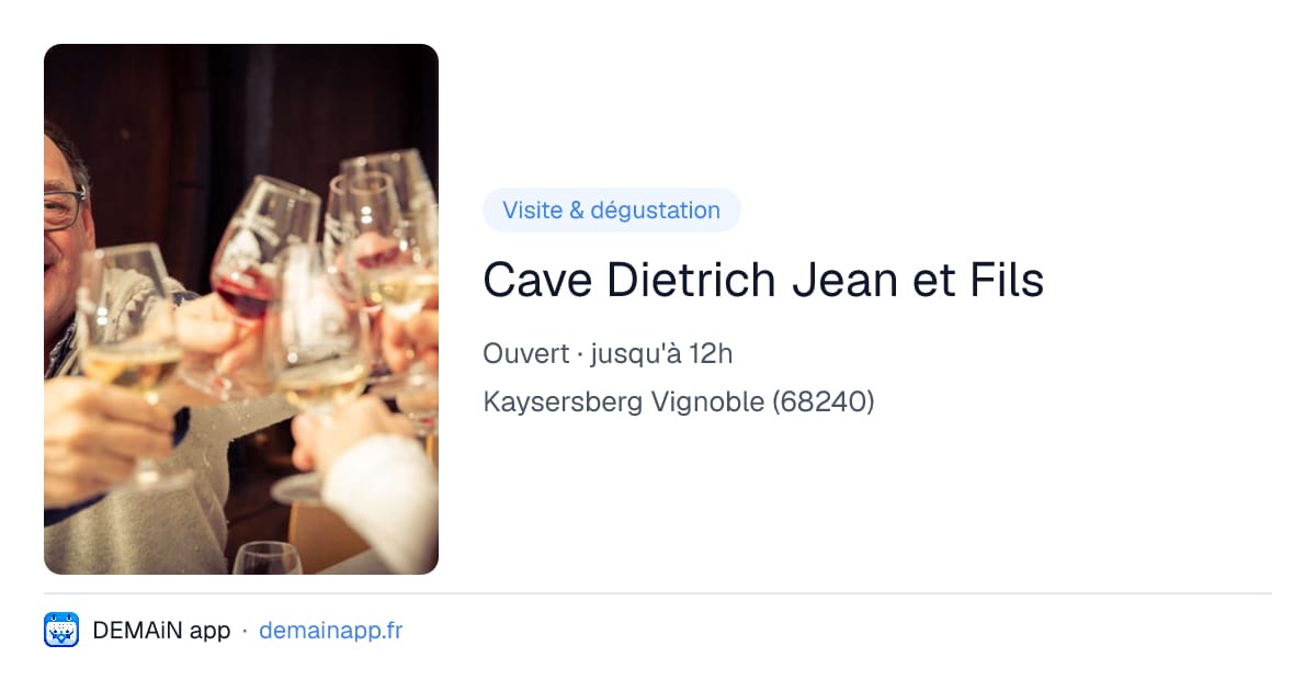 Cave Dietrich Jean et Fils — Kaysersberg Vignoble