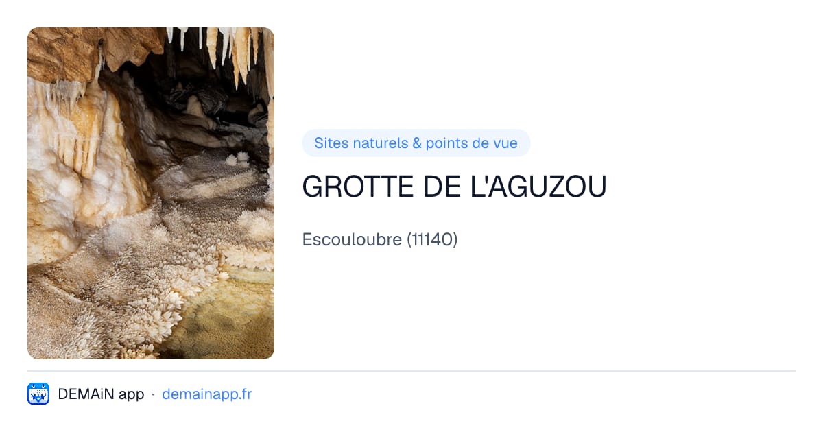 GROTTE DE L'AGUZOU — Escouloubre