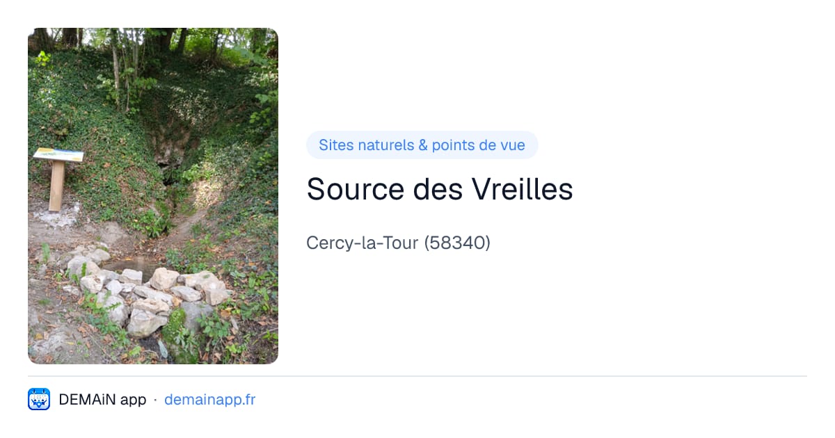 Source des Vreilles — Cercy-la-Tour