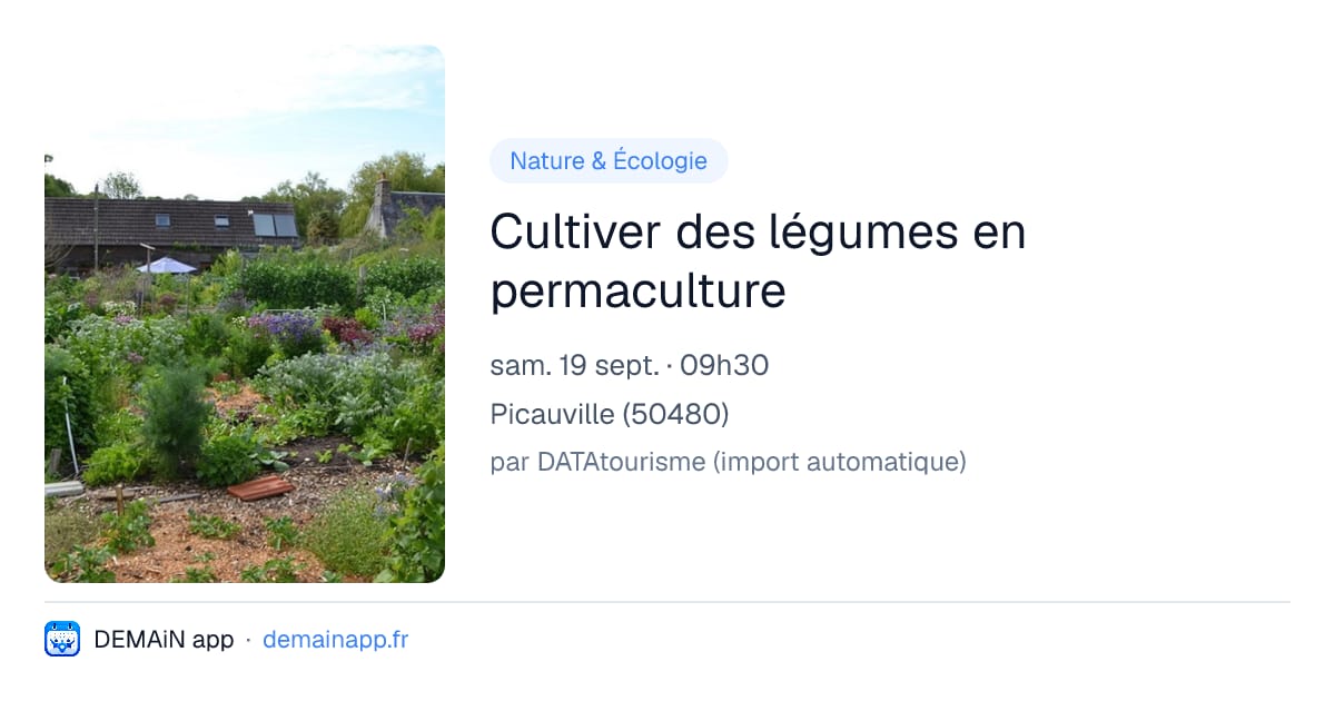 Cultiver des légumes en permaculture — Picauville