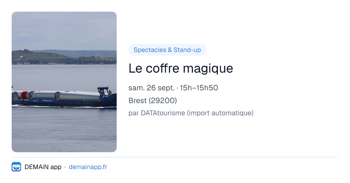 Le coffre magique — Brest