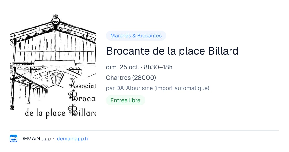 Brocante de la place Billard — Chartres