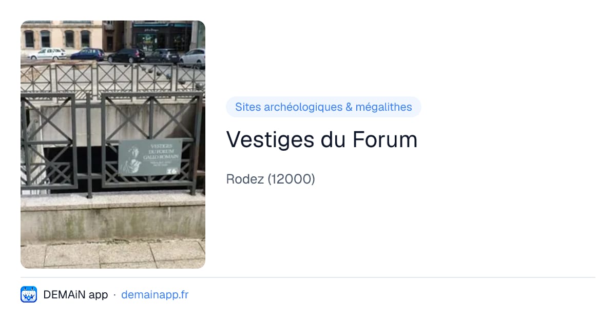 Vestiges du Forum — Rodez