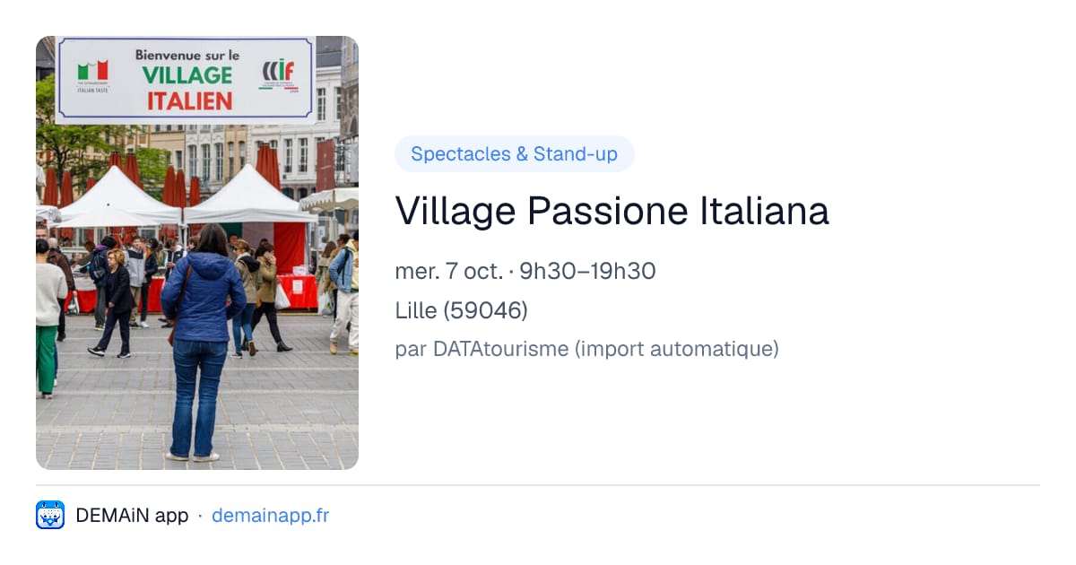 Village Passione Italiana — Lille