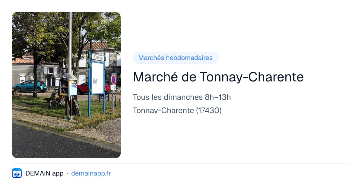 Marché de Tonnay-Charente — Tonnay-Charente
