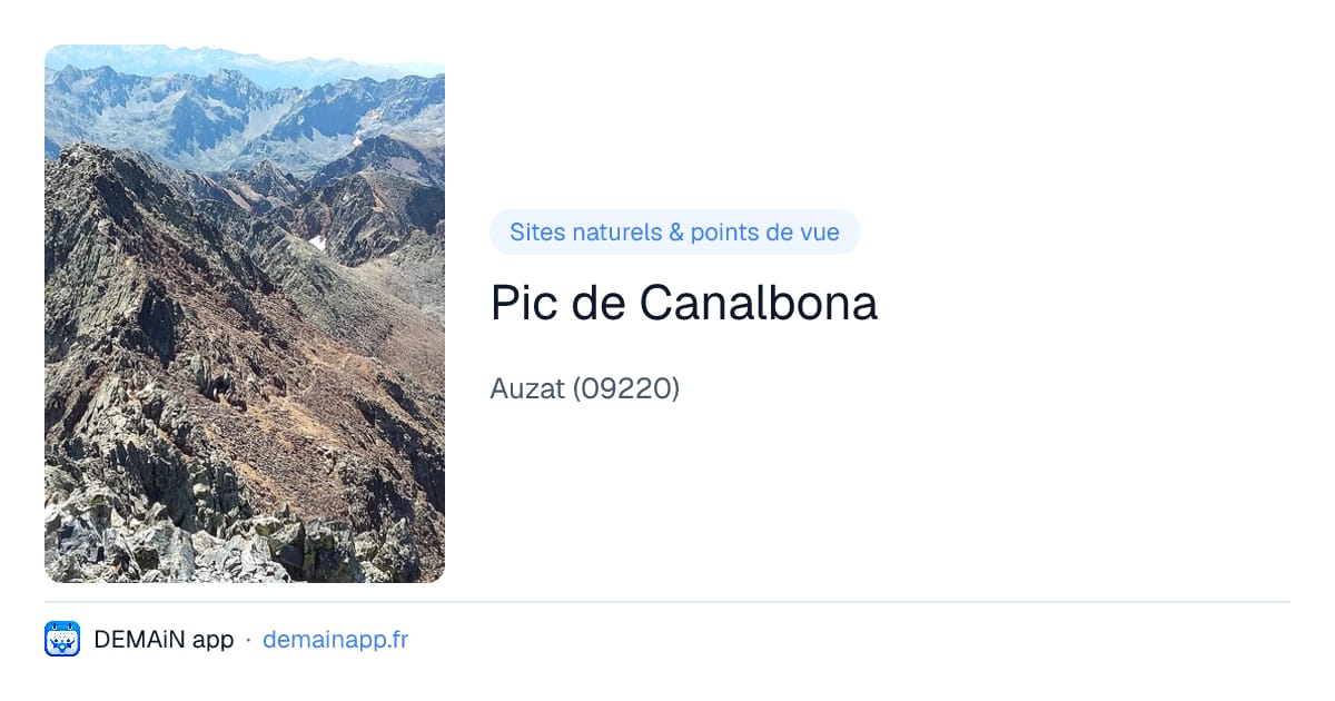 Pic de Canalbona — Auzat