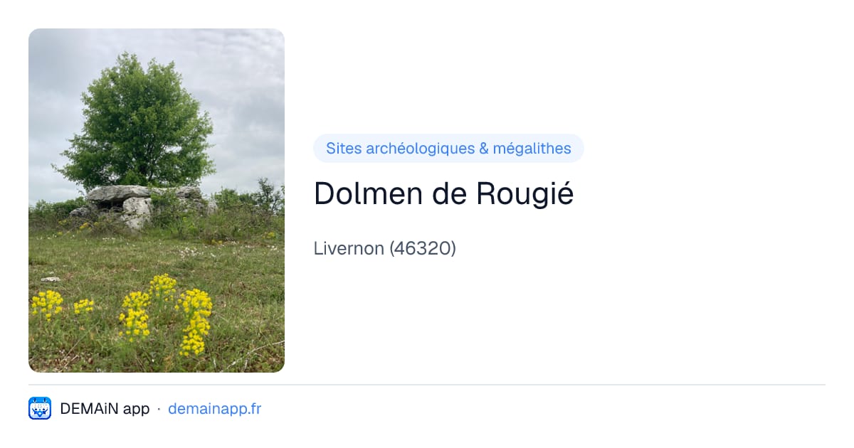 Dolmen de Rougié — Livernon